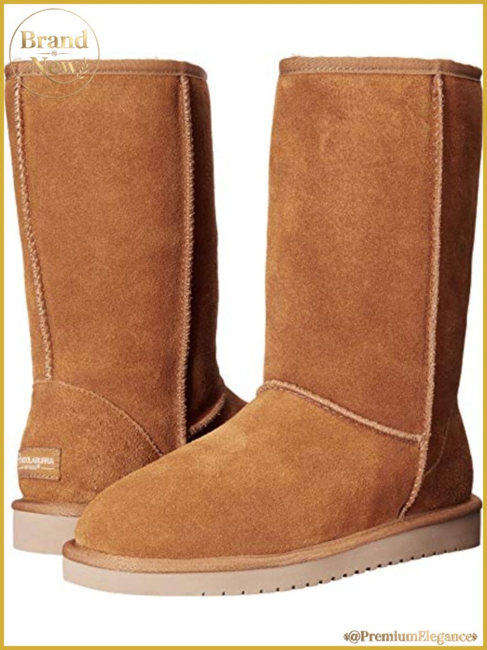Classic Tall Winter Boots with Sheepskin Faux Fur Lining TPR Outsole